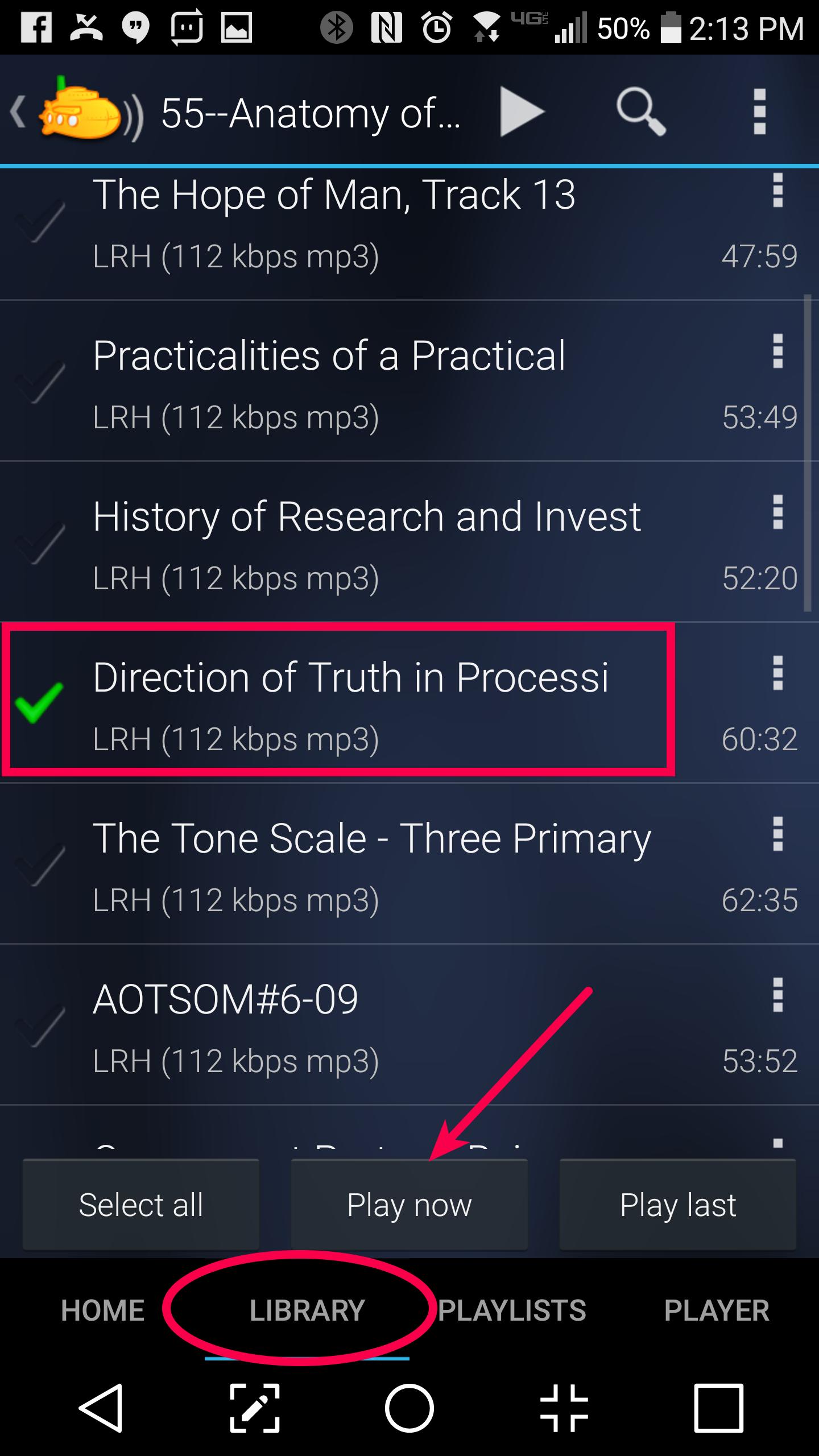 Choose the lecture you would like to listen to and click "Play now".