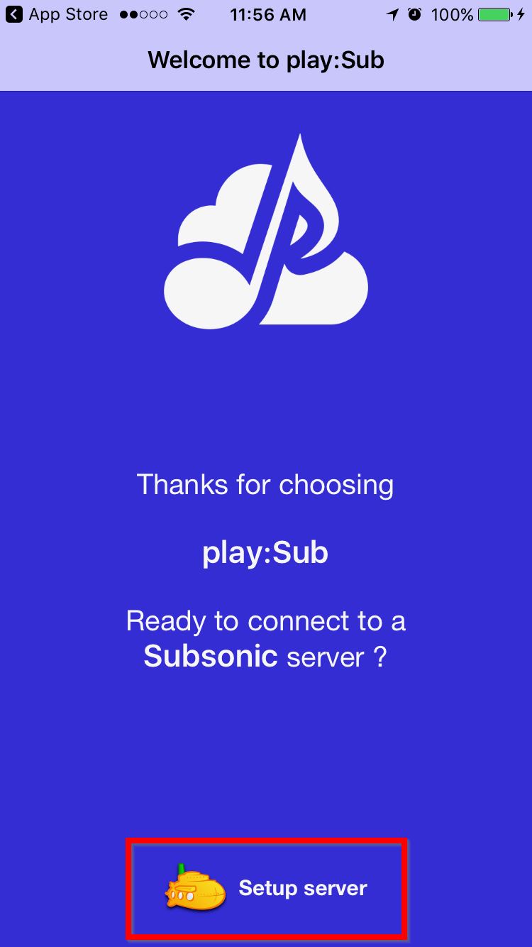 When you first run play:Sub, you need to setup the server.