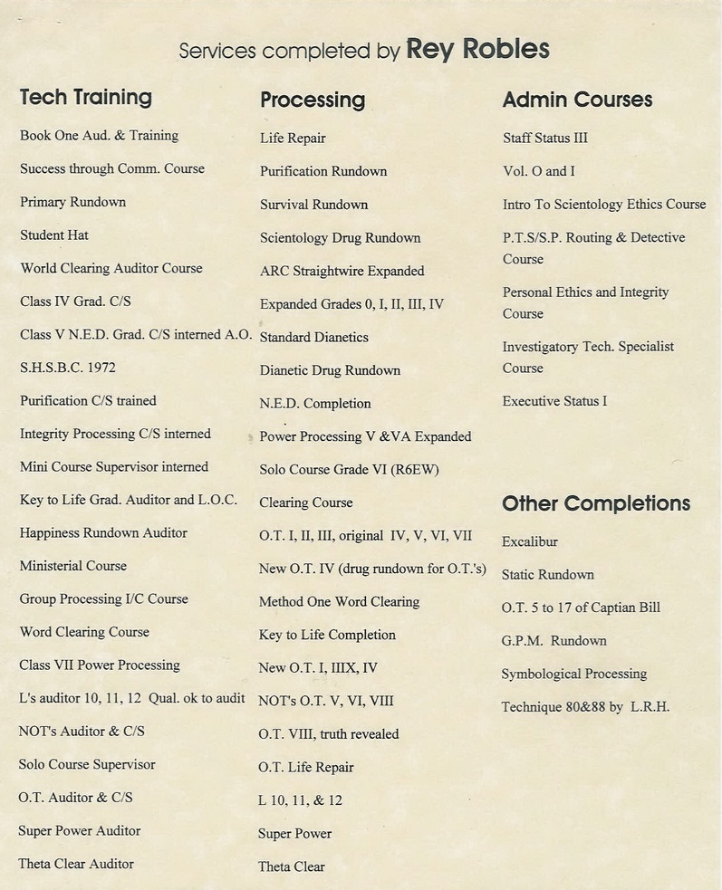 alt Services Completed