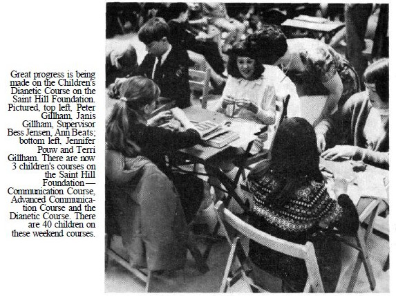 Yvonne's children on the Dianetics Course